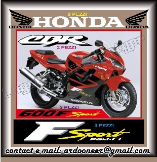 zoom immagine (KIT ADESIVI moto HONDA CBR 600 F - SPORT - anno 2001 - 2002)