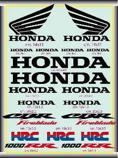 zoom immagine (Kit adesivi moto Honda 1000 RR-CBR fireblade HRC)